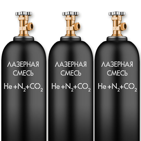 Лазерная смесь He+N2+CO2 31,4/3,14/65,44